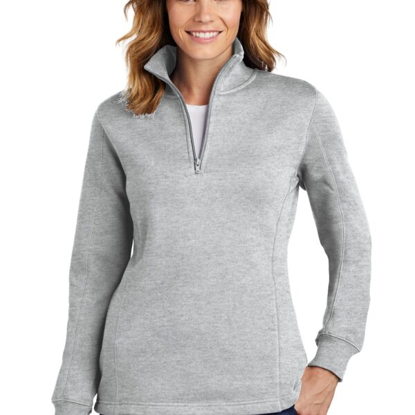 Sport Tek Ladies 1/4 Zip Sweatshirt Thumbnail