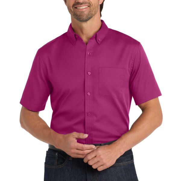 Port Authority Short Sleeve SuperPro React ™ Twill Shirt Thumbnail