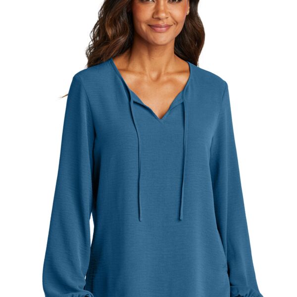 Ladies Textured Crepe Blouse Thumbnail