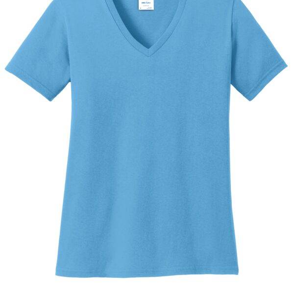 Port & Company Ladies Core Cotton V Neck Tee Thumbnail